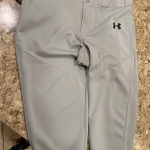 Under Armour Gray Performance Pants Baseball Knickers